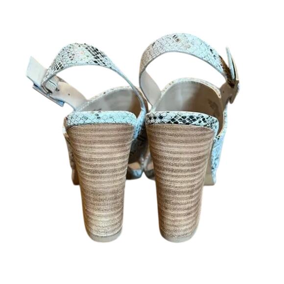Charles by Charles David Reptile Print Maison Block-Heel City Sandals - SIZE 8M - Picture 4 of 12
